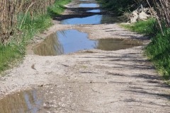 La Via Francigena peut être boueuse...