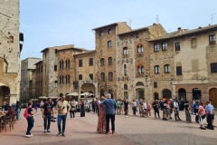 San Gimignano (queue devant le glacier)
