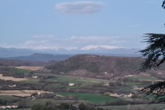 Les Pré-alpes depuis la citadelle de Forcalquier