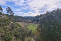 Vue de la voie verte après Varages