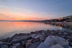 Coucher de soleil sur la Croisette