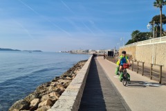 L'Eurovelo 8 au départ de Cannes