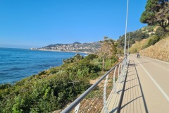 Piste cyclable après San Lorenzo al Mare