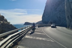 Route SS1 à Noli, derniers kilomètres...