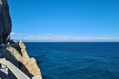 Route SS1 à Noli, derniers kilomètres...