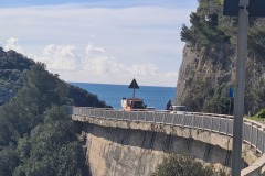 Route SS1 à Bergeggi
