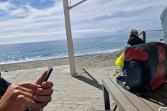 Pause café à Albisola Superiore