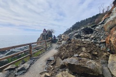 Piste cyclable barrée à Varazze