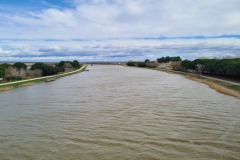 Le canal du Rhône à Sête